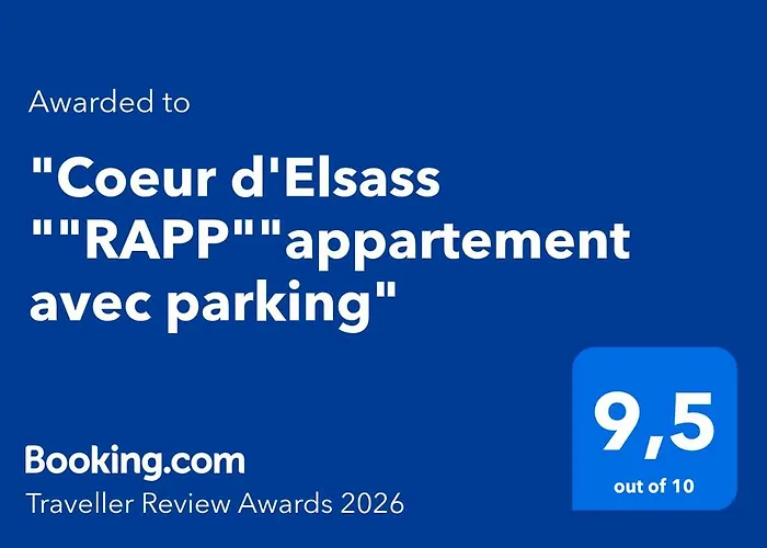 Coeur D'elsass Rappappartement Avec Parking